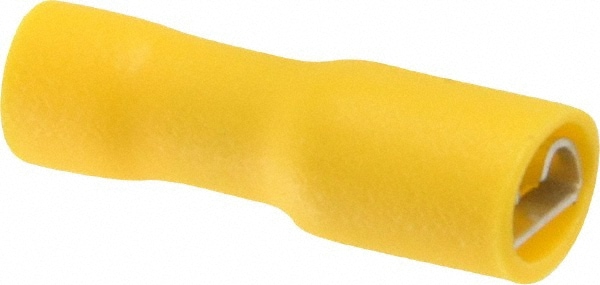 Thomas & Betts TVF10-250FD-XV Wire Disconnect: Female, Yellow, Vinyl, 12-10 AWG, 1/4" Tab Width Image