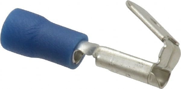 Thomas & Betts TV14-250PD-XV Wire Disconnect: Blue, Vinyl, 16-14 AWG, 1/4" Tab Width 