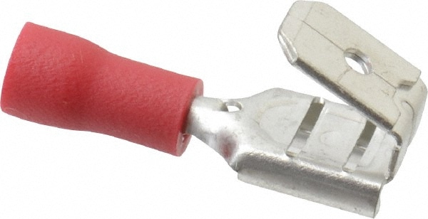 Thomas & Betts TV18-250PD-XV Wire Disconnect: Red, Vinyl, 22-16 AWG, 1/4" Tab Width Image