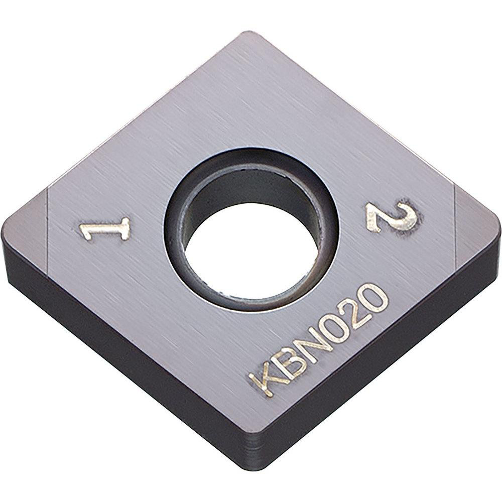 Kyocera Turning Insert: CNGA434S00730MET, CBN - MEGACOAT TOUGH Finish, Neutral, 80.00 deg C - Diamond (Rhombic) 80-Deg, Series ISO Insert