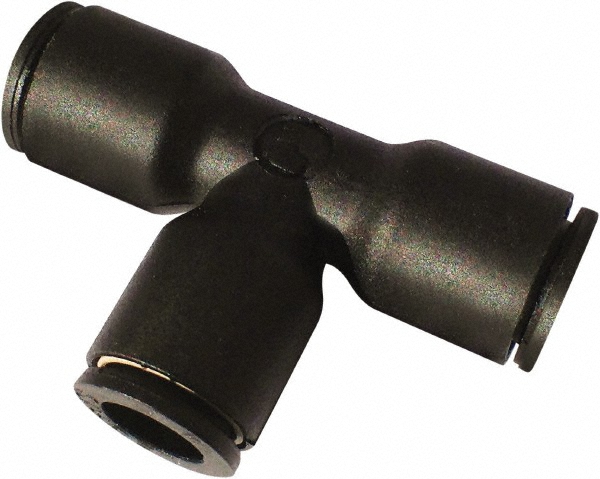 Push-to-Connect Tube x Tube x Tube Fitting: Union, 1/2" OD - Nylon, 290 psi