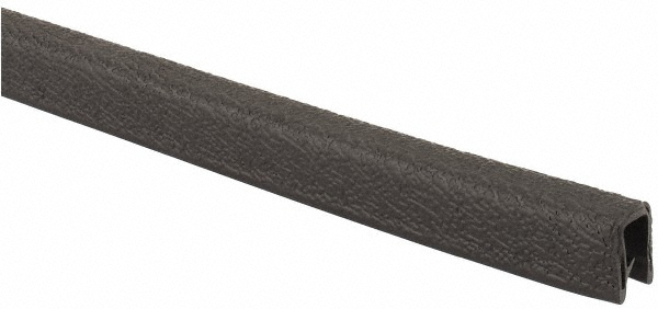 1/8 Inch Thick x 0.3 Wide x 25 Ft. Long, EPDM Rubber Edge Trim - Pebble Texture