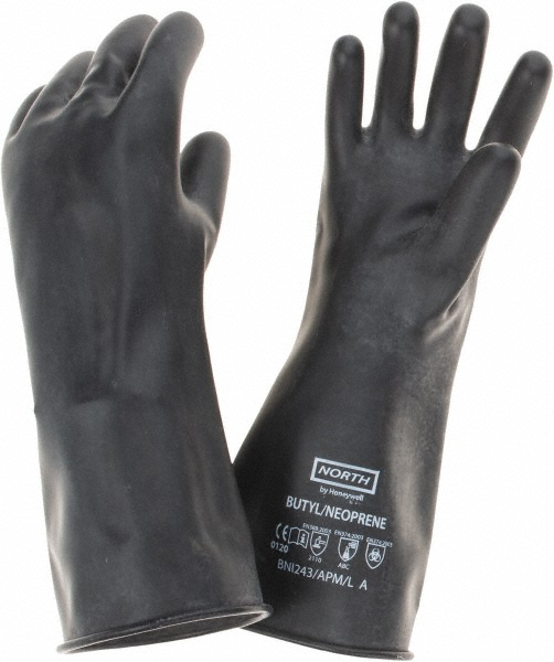 North 24 mil Thick, Butyl Chemical Resistant Gloves 68950450 MSC