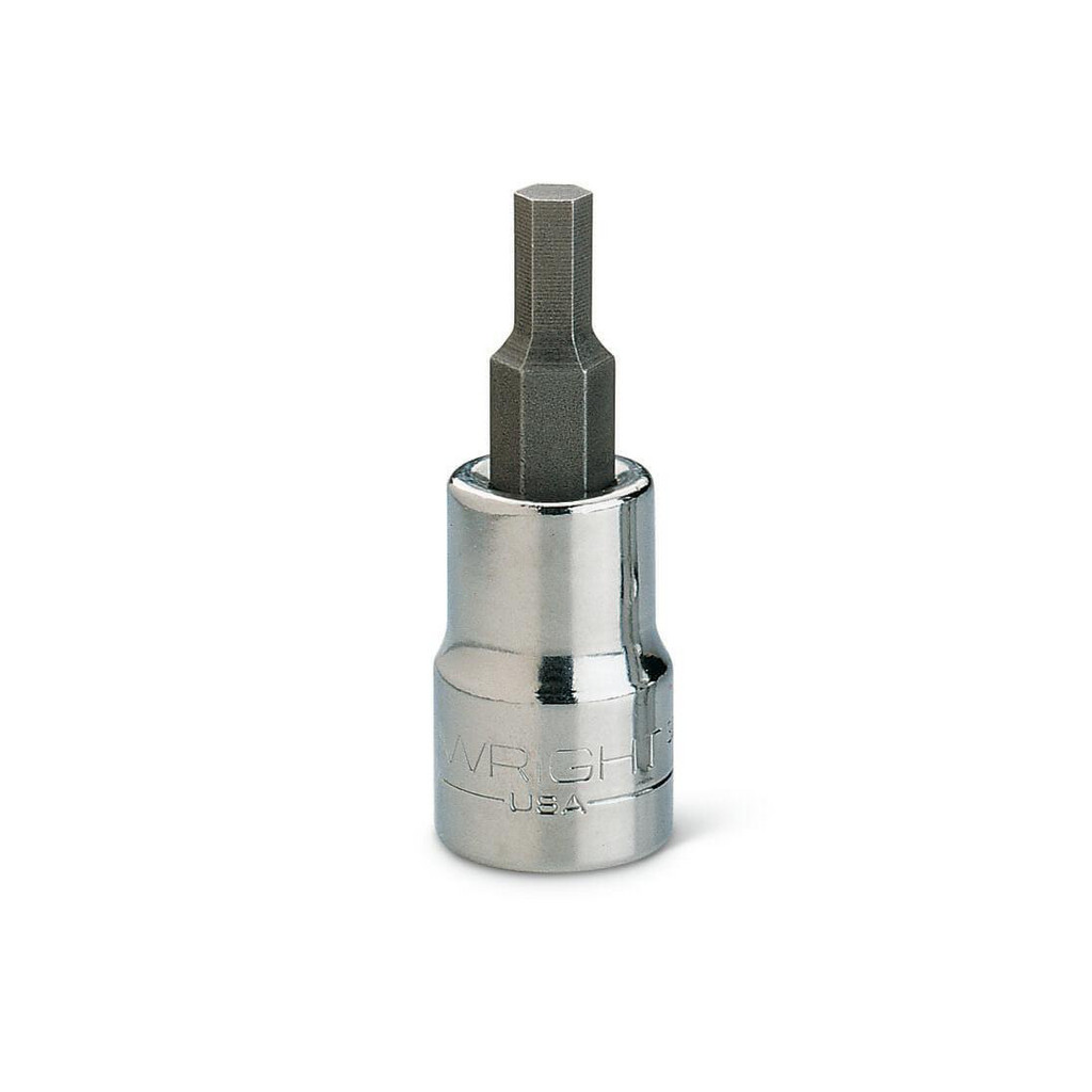 Made in USA Hex Screwdriver Insert Bit: 3/8" Drive, 1/4" Hex - 1/4" 3/8"DR REPLACEMENT HEX BIT | Part #3208B