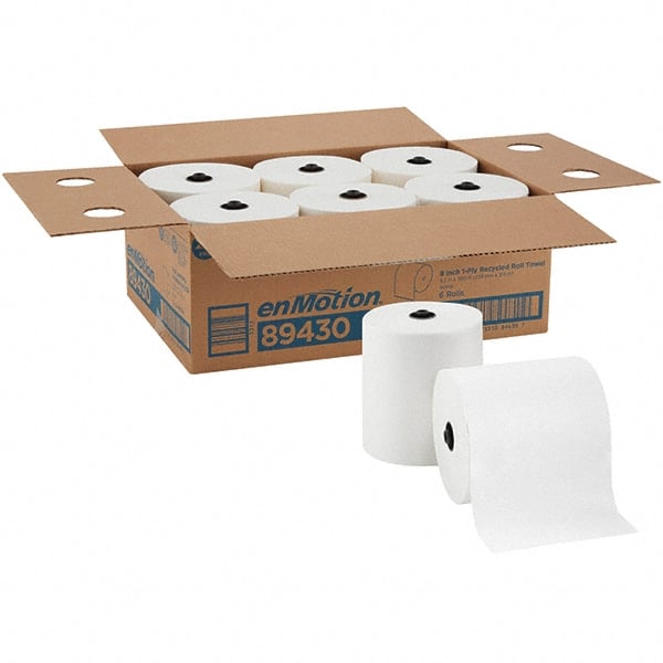 GEORGIA PACIFIC 89430 Case of (6) 700 Hard Rolls of 1 Ply White Paper Towels 