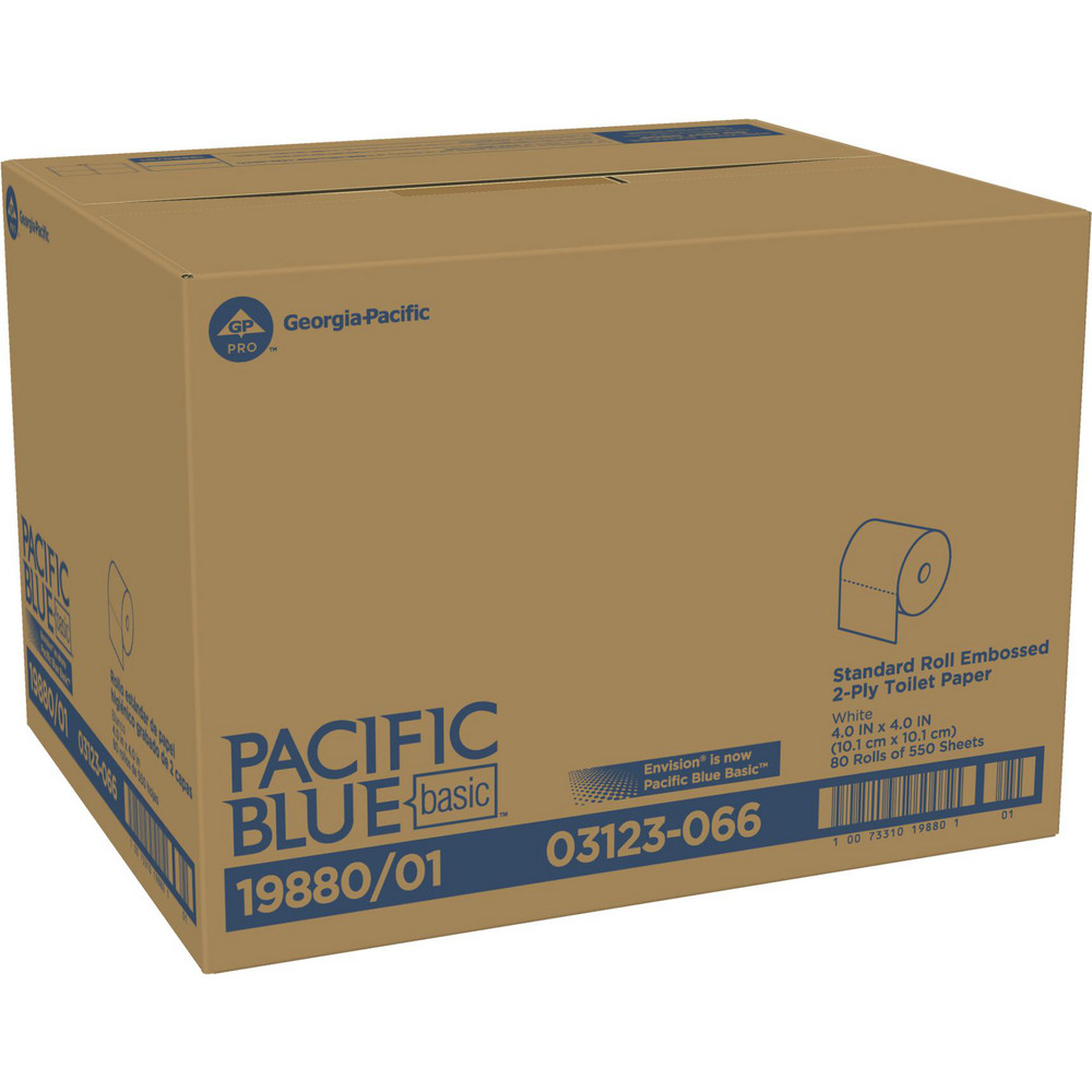 Pacific Pacific Blue Basic Standard Roll Embossed 2Ply