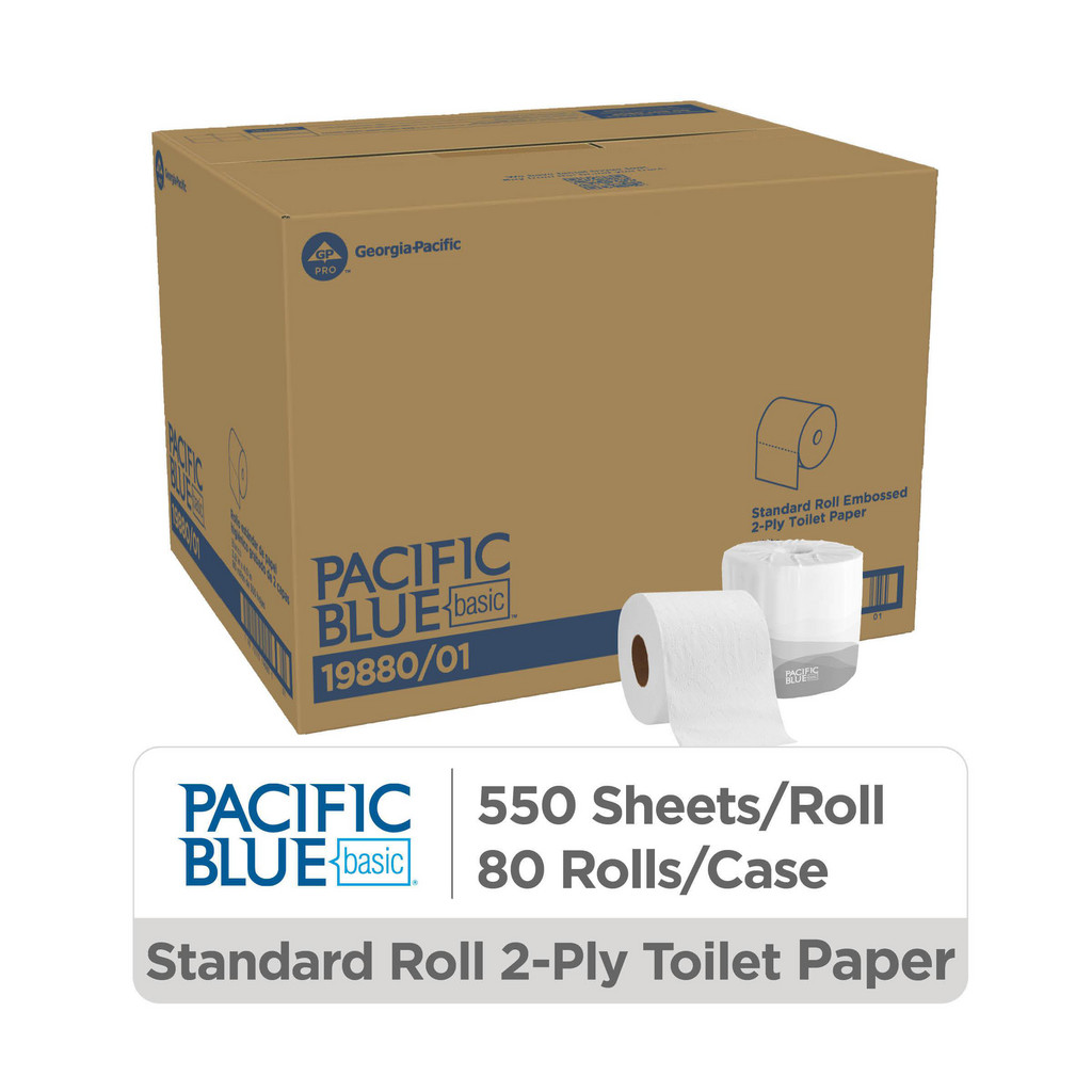 Georgia Pacific - Pacific Blue Basic Standard Roll Embossed 2-Ply ...