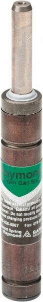 M6 Fill Port, M6 Mt Hole, 8mm Rod Diam, 19mm Diam, 125mm Max Stroke, Green Nitrogen Gas Spring Cylinder