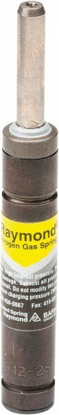 M6 Fill Port, M6 Mt Hole, 8mm Rod Diam, 19mm Diam, 100mm Max Stroke, Yellow Nitrogen Gas Spring Cylinder