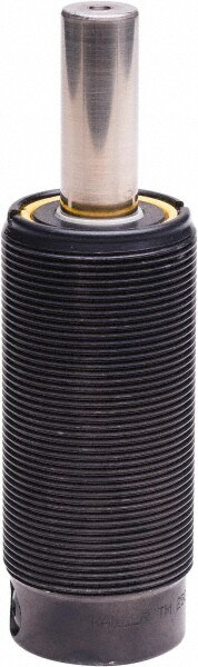 M6 Fill Port, 1-1/2 - 12 Mt Hole, 15mm Rod Diam, 35.4mm Diam, 25mm Max Stroke, Black Nitrogen Gas Spring Cylinder