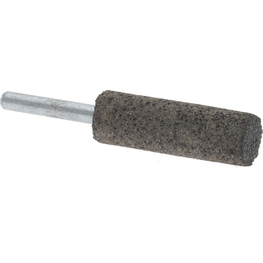 Made in USA | Value Collection Mounted Point: 2" Thick, 1/4" Shank Dia, W197, 30 Grit, Very Coarse - Brown, Zirconia Alumina, 1-1/2" Shank Length |