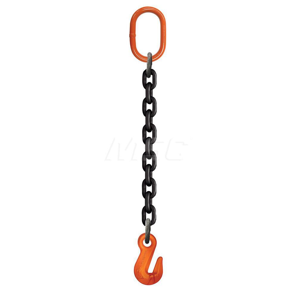 Lift-All 38SOGW10X5 Chain Sling: 4.5" Wide, 5 Long, 2,700 lb Vertical, Steel Image