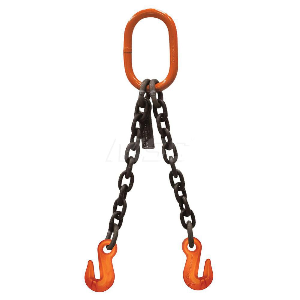 Lift-All 38DOGW10X5 Chain Sling: 4.5" Wide, 5 Long, 2,700 lb Vertical, Steel Image