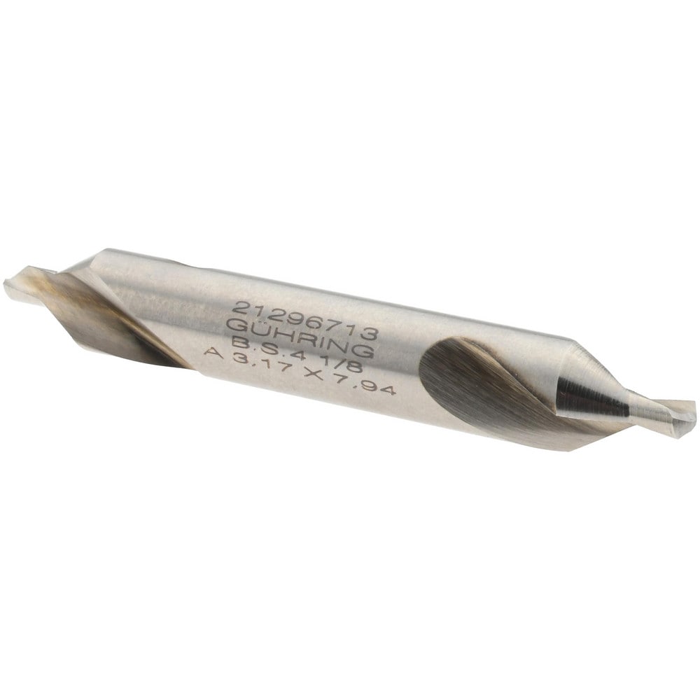 Combo Drill & Countersink: 1/8, High Speed Steel