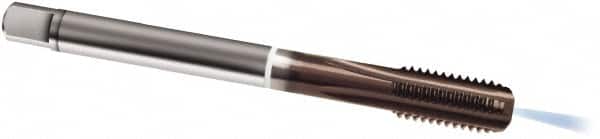 Guhring 9003190120000 Spiral Point Tap: M12 x 1.75, Metric, 4 Flutes, Modified Bottoming, 6HX, Cobalt, TiAlN Finish 