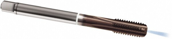 Spiral Point Tap: M12 x 1.75, Metric, 4 Flutes, Modified Bottoming, 6HX, Cobalt, TiAlN Finish