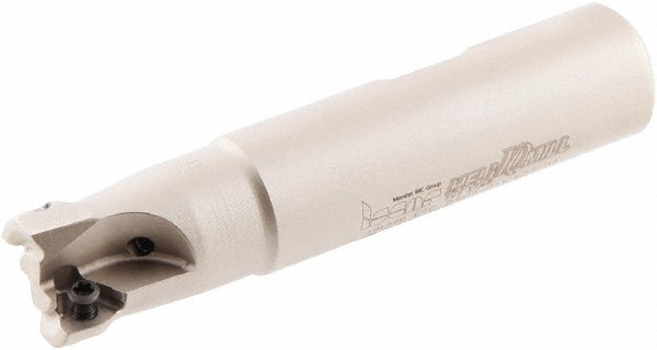 Iscar 3106936 5/8" Cut Diam, 0.2" Max Depth, 5/8" Shank Diam, Weldon Shank, 3" OAL, Indexable Square-Shoulder End Mill Image