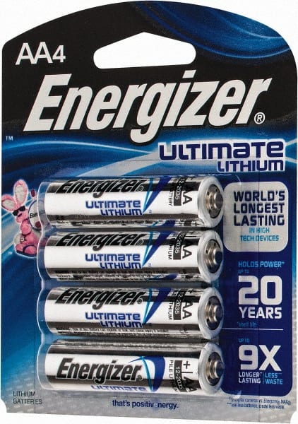 Uitdrukkelijk huwelijk waarom Energizer? - Pack of (4), Size AA, Lithium, Photo Batteries - 69364792 -  MSC Industrial Supply