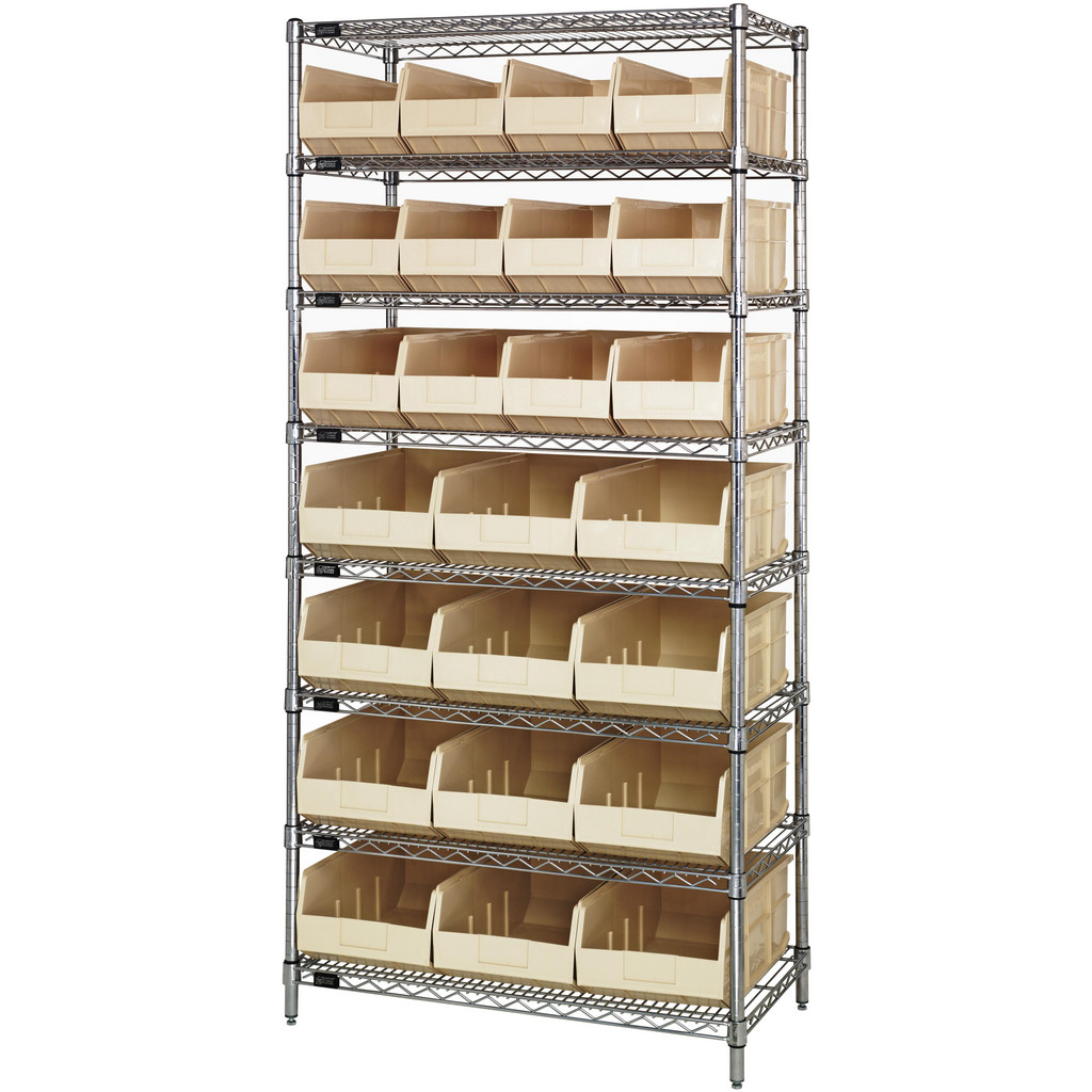 Quantum Storage Bin Shelving: Bin Shelving Type: Bin Shelving Unit; Shelf Type: Adjustable | Part #WR8-483485IV