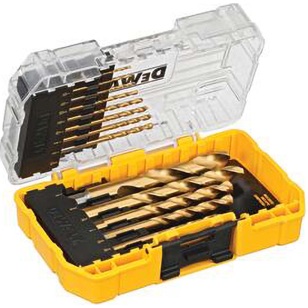 DeWALT Drill Bit Set Jobber Length Drill Bits, 14 Pc, 135 °, High Speed Steel MSC