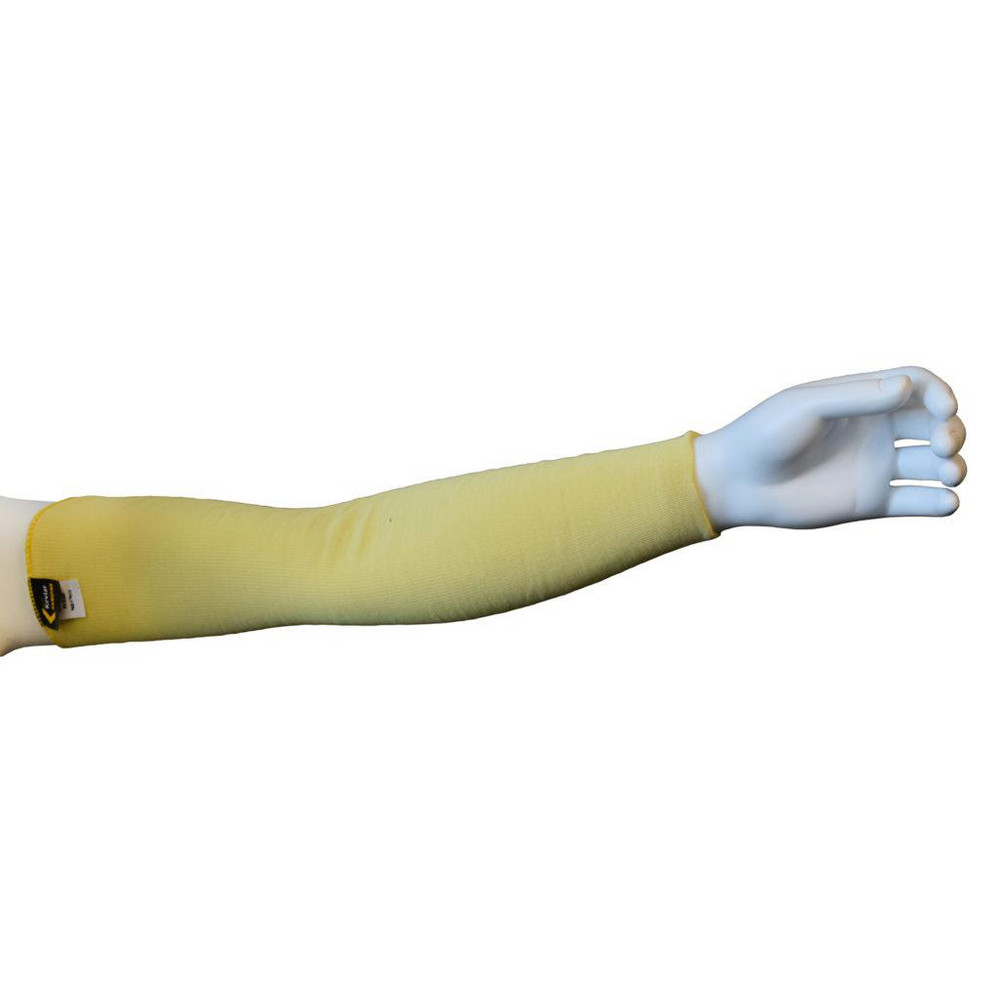 Cut & Puncture-Resistant Sleeve: Size Universal, Yellow, ANSI Cut A3