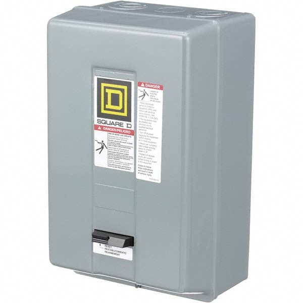 Square D 8536SDG1V02H30S 110 Coil VAC at 50 Hz, 120 Coil VAC at 60 Hz, 45 Amp, NEMA Size 2, Nonreversible Enclosed Enclosure NEMA Motor Starter Image