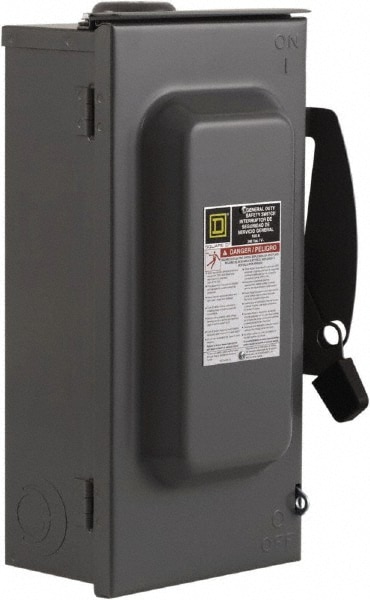 Square D D323NRB Safety Switch: NEMA 3R, 100 Amp, 240V, Fused Image