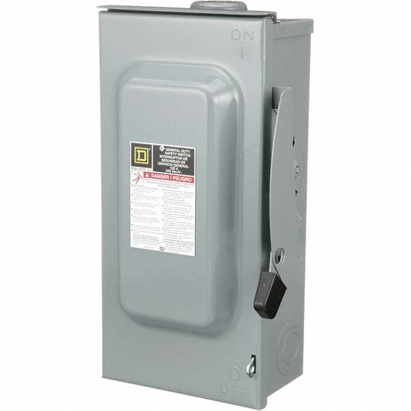 Square D D223NRB Safety Switch: NEMA 3R, 100 Amp, 240V, Fused Image