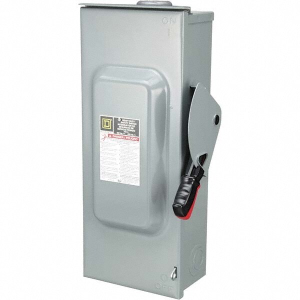 Square D HU363RB Safety Switch: NEMA 3R, 100 Amp, 600VAC/VDC Image