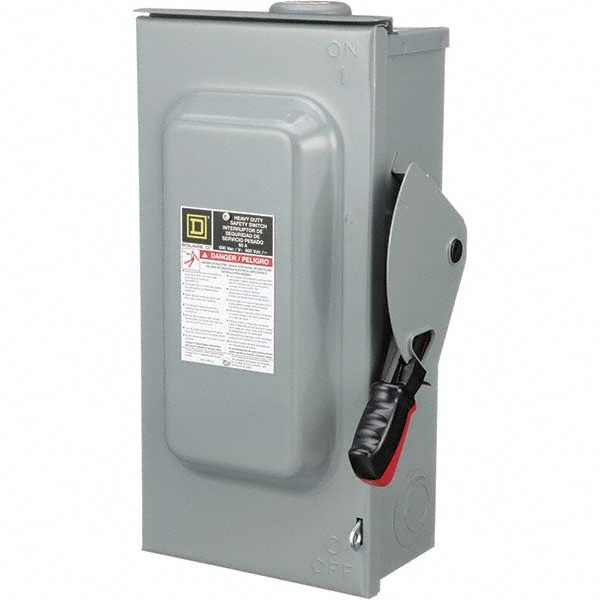 Square D H362NRB Safety Switch: NEMA 3R, 60 Amp, 600VAC/VDC, Fused Image