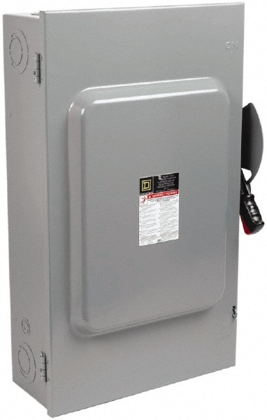 Square D HU364 Safety Switch: NEMA 1, 200 Amp, 600VAC/VDC Image