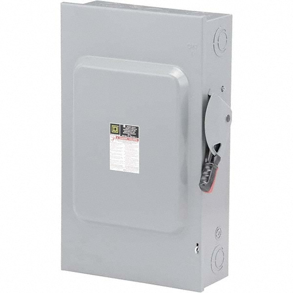 Square D H364 Safety Switch: NEMA 1, 200 Amp, 600VAC/VDC, Fused Image