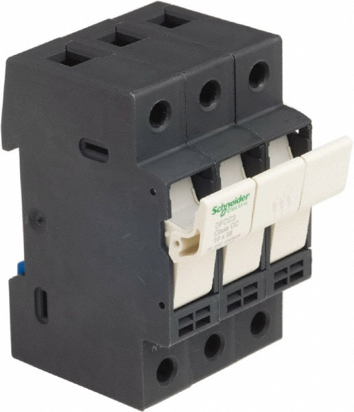 Schneider Electric 3 Pole, 600 Volt, 30 Amp, DIN Rail Mount Fuse