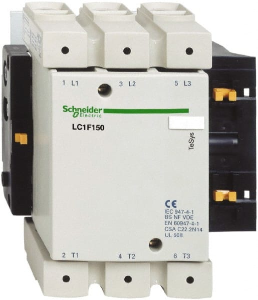 Schneider Electric LC1F150 IEC Contactor: 3 Poles 