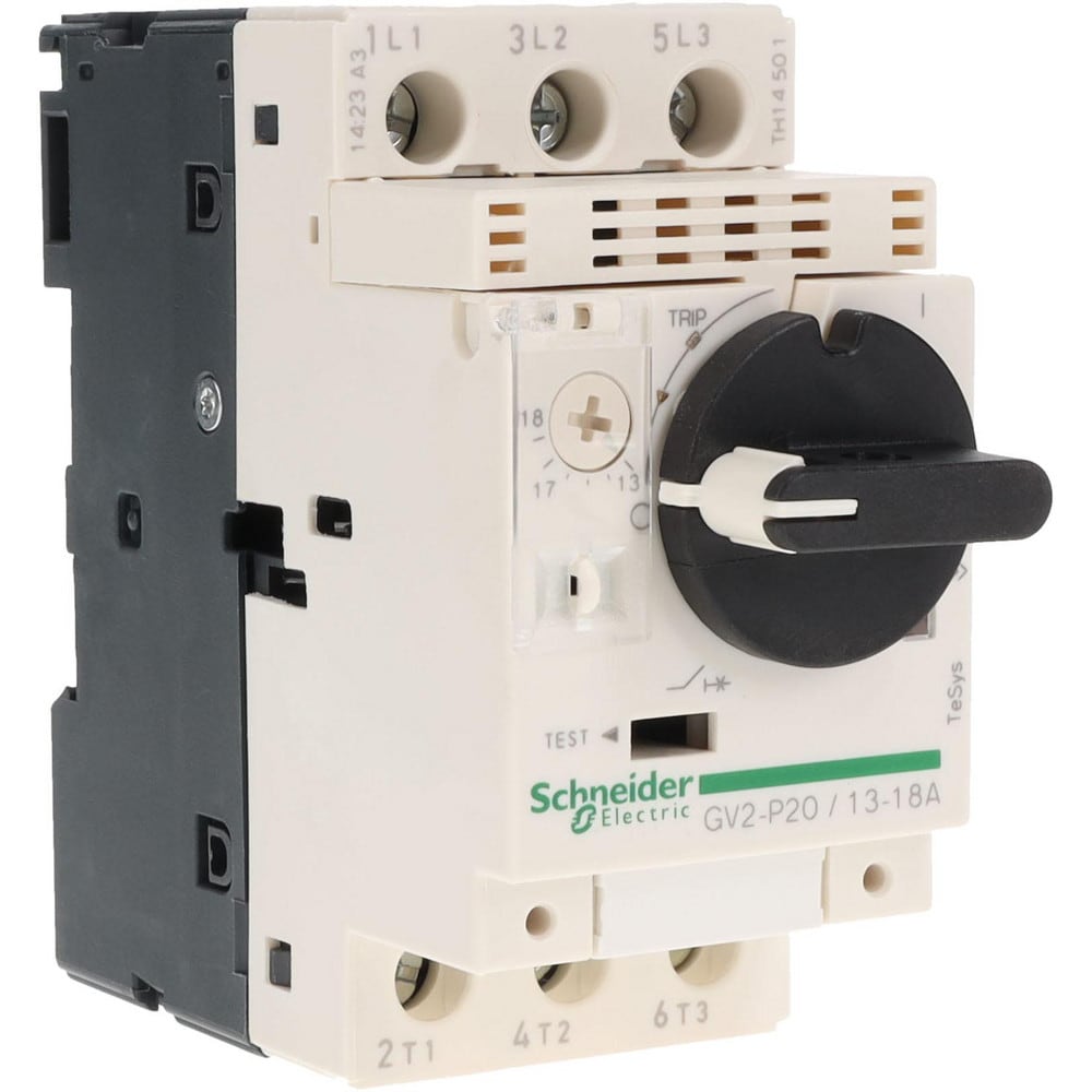 18 Amp, 690 VAC at 50/60 Hz, 3 Pole, Bolt On, Clip Motor Circuit Breaker