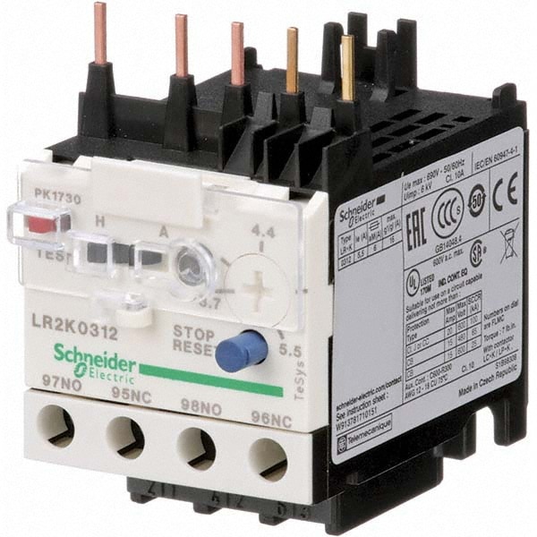 3.7 to 5.5 Amp, 250 VDC, 690 Volt and 690 VAC, Thermal IEC Overload Relay