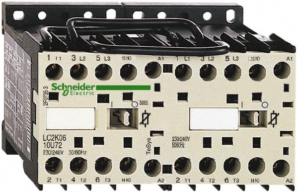 Schneider Electric LC2K0610B7 IEC Contactor: 3 Poles, NO Image