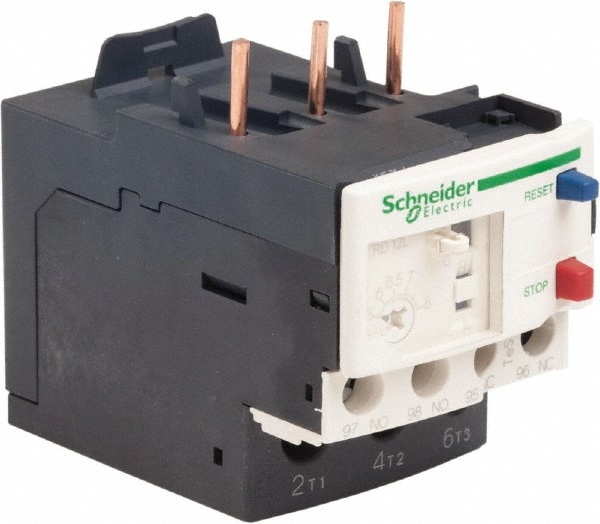 Schneider Electric LRD12L 3 Pole, NEMA Size 00-1, 5.5 to 8 Amp, 690 VAC, Thermal NEMA Overload Relay Image