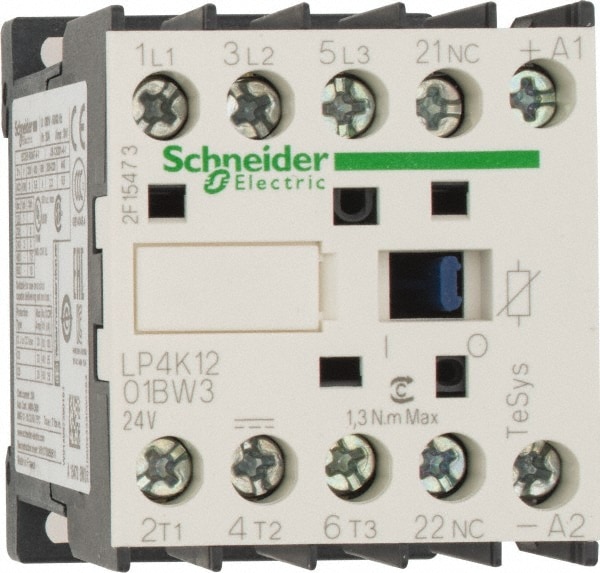 Schneider Electric LP4K1201BW3 IEC Contactor: 3 Poles, NC Image