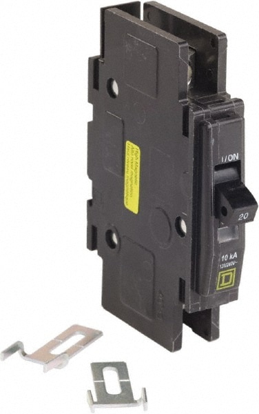 Square D QOU120HM 20 Amp, 240 VAC, 1 Pole, Panel Mount Miniature Circuit Breaker Image