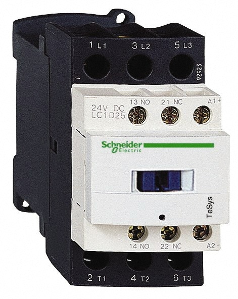 Schneider Electric LC1D256BD IEC Contactor: 3 Poles, NC & NO Image