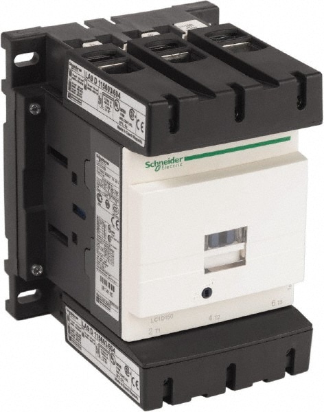 Schneider Electric LC1D150G7 IEC Contactor: 3 Poles, NC & NO Image