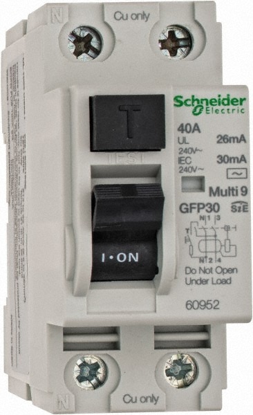 Schneider Electric 60952 40 Amp, 240 VAC, 2 Pole, Residual Current Device Image