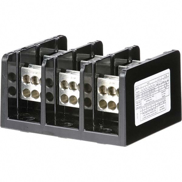 3 Poles, 270 (Aluminium), 335 (Copper) Amp, Phenolic Power Distribution Block