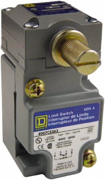 Square D 9007C52N2 General Purpose Limit Switch: SPDT, NC, Rotary Head, Side Image