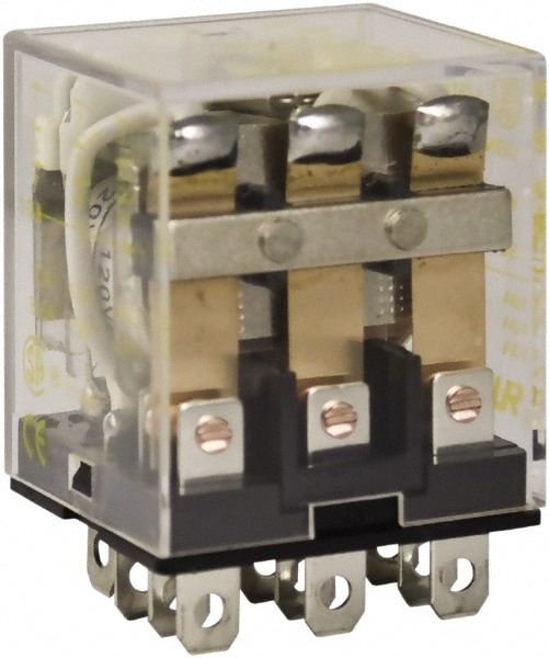 Square D 8501RS43V14 1/2 hp at 120 Volt & 3/4 hp at 240 Volt, Electromechanical Plug-in General Purpose Relay Image