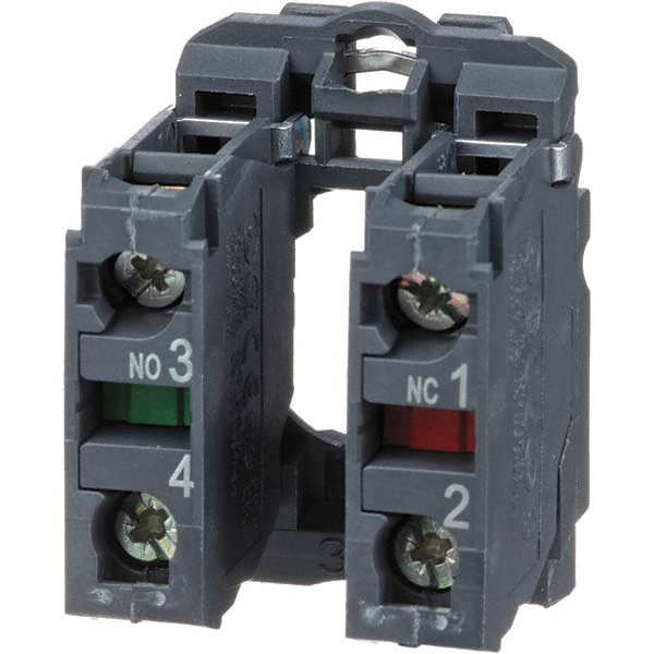 NO/NC, Multiple Amp Levels, Electrical Switch Contact Block - For Use with XB5