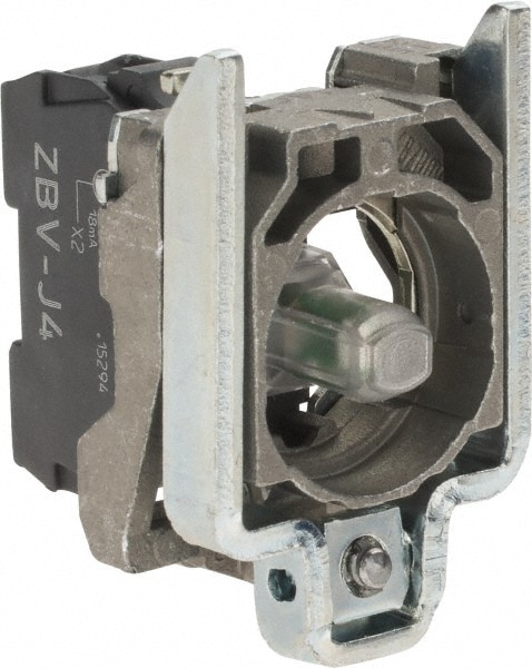 Schneider Electric ZB4BVJ4 12 VAC/VDC at 50/60 Hz Red Lens LED Indicating Light Image