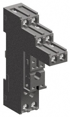 250 VAC, 12 Amp, Flat Relay Socket