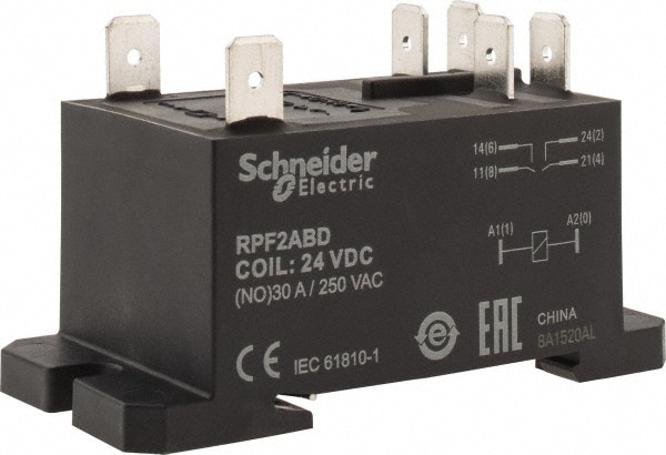 Schneider Electric RPF2ABD 7,500 VA Power Rating, Electromechanical Plug-in General Purpose Relay Image